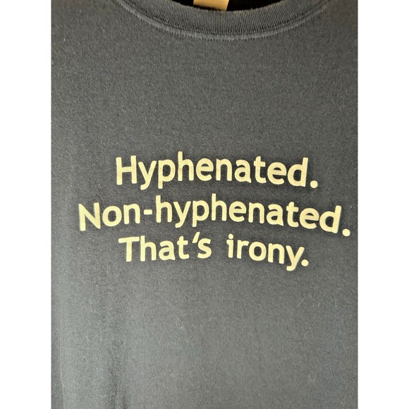 Gildan Other - Irony T-shirt for English Teacher Navy 3XL